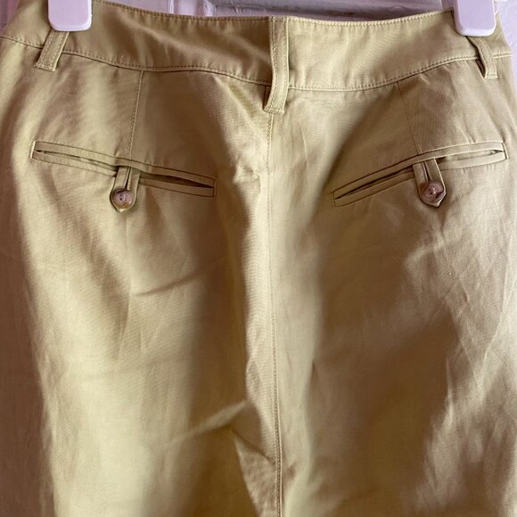 NWT Madewell The Tall Harlow Wide Leg Pant in Drapey Twill -- Pale Lemongrass - Picture 9 of 12